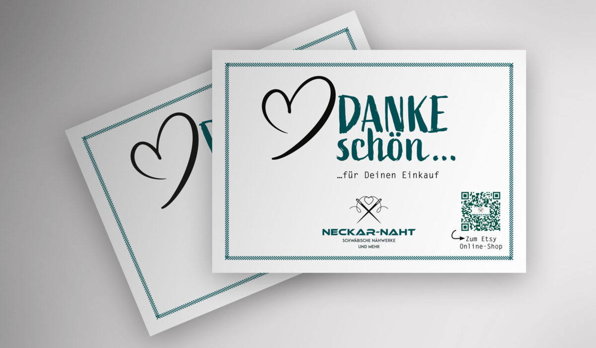 Neckar-Naht - Dankekarte