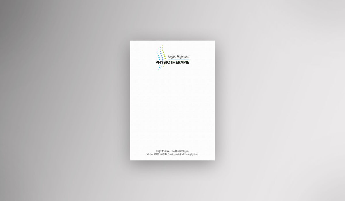 Steffen Hoffmann Physiotherapie - Notizblock