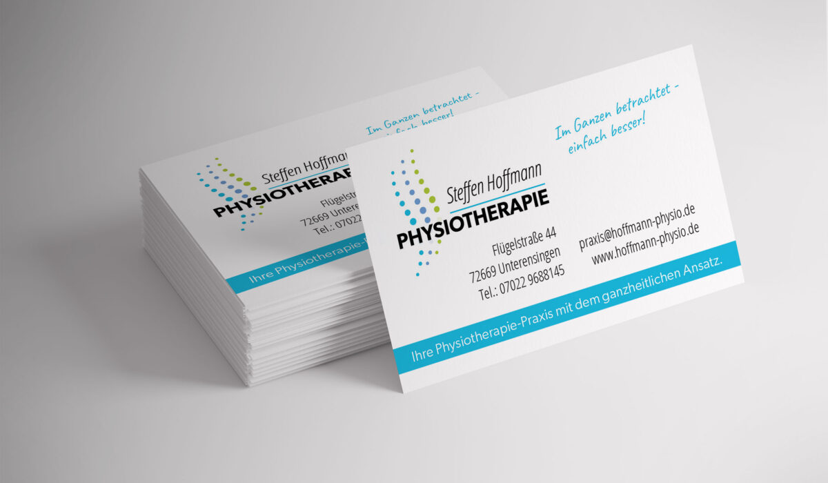 Steffen Hoffmann Physiotherapie - Visitenkarte